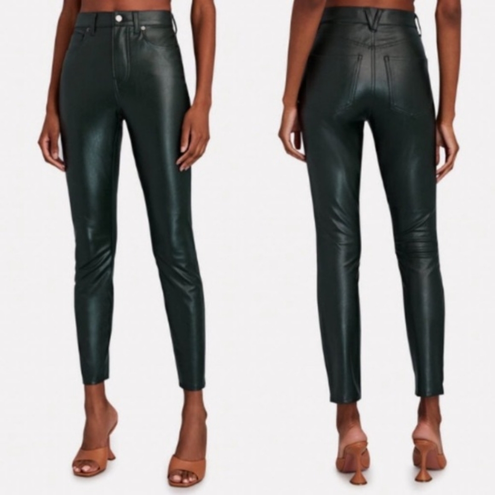 Veronica Beard Dark Green Skinny Pants